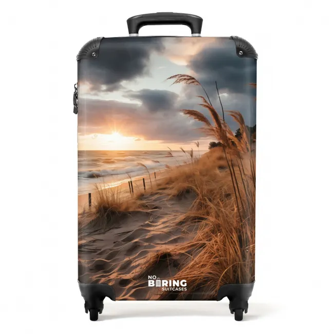 Suitcase - Beach at sunset