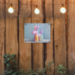 Dier - Ballon - Pasteltinten - Glanzend tuinposter los doek klein -sfeer1