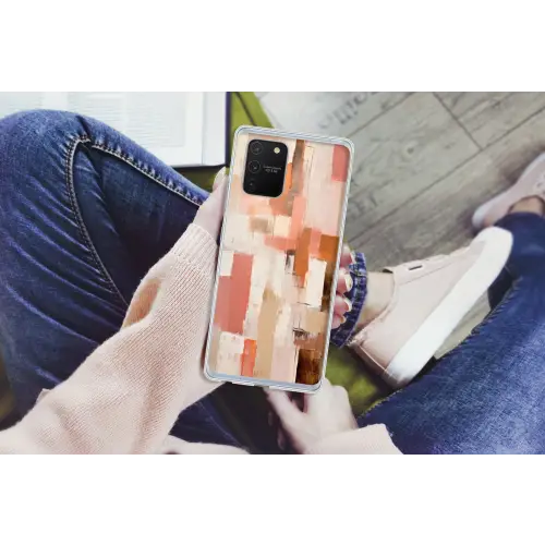 Kunst - Roze - Abstract Telefoonhoesje Samsung Galaxy S10 Lite klein -handS10Lite
