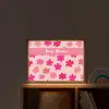 Bloemen - Patroon - Roze Light Box met batterij (Wandlamp kind) middel -sfeer1_kind