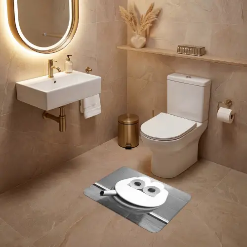 WC - Bril - Grappig - Toilet WCmat klein -sfeer3
