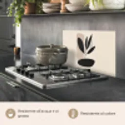 Plant - Beige - Japandi keuken achterwand spatscherm klein -usp_IT
