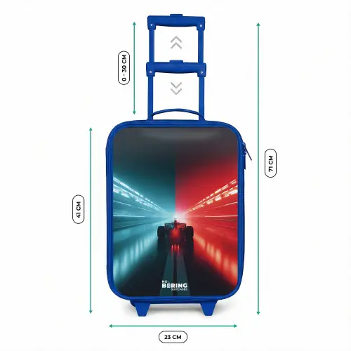 Baan - Raceauto - Neon - Rood Kinderkoffer - Blauw klein -productfoto_formaten
