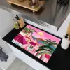 Stad - Roze - Palmbomen Inductie beschemer met haakjes klein -sfeer1