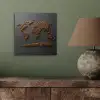Wereldkaart - Koffie - Grijs aluminium wit klein -sfeer2