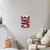 Red - Cake - Decoratie - Eten Tuinposter op houten frame 2 cm dik klein -sfeer1
