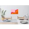 Retro - Waves - Kleurrijk Muursticker klein -eettafel