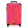 Abstract - Paarse golven NBS - Handbagage koffer - Kinderen Unisex middel -productfoto_recht