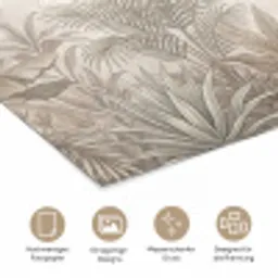 Jungle - Tropisch - Natuur -Vintage - Beige poster papier klein -tcloseup_DE