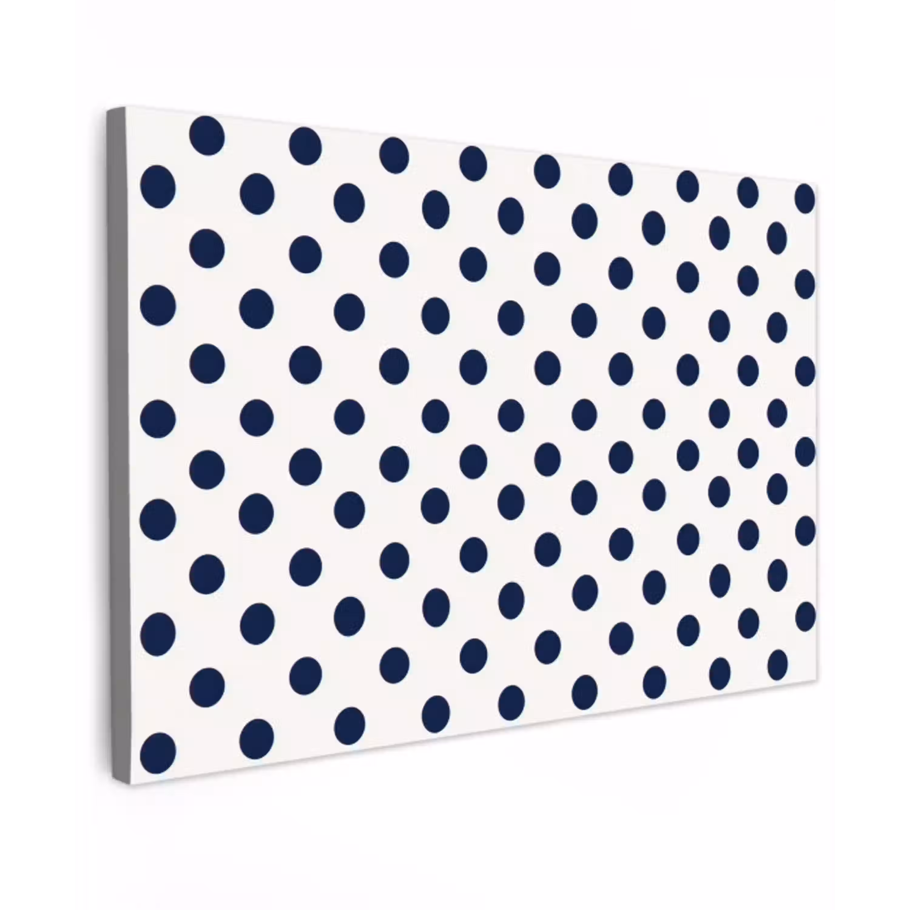 Klassiek - Stippen - Blauw canvas 2cm klein 34 -z3d