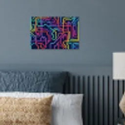 Retro - Abstract - Neon poster papier klein -sfeer2