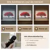 Boom - Rood - Natuur - Zwart wit Light Box met batterij (Wandlamp) middel -USP_lichtkleurNL