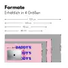 Daddy's - Blauw - Blokletters Muismat XXL klein -ysfeer5_duits