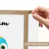 Vliegtuig - Blauw - Kinderen - Jongens Light Box met batterij (Wandlamp kind) middel -USP_websiteprintNL