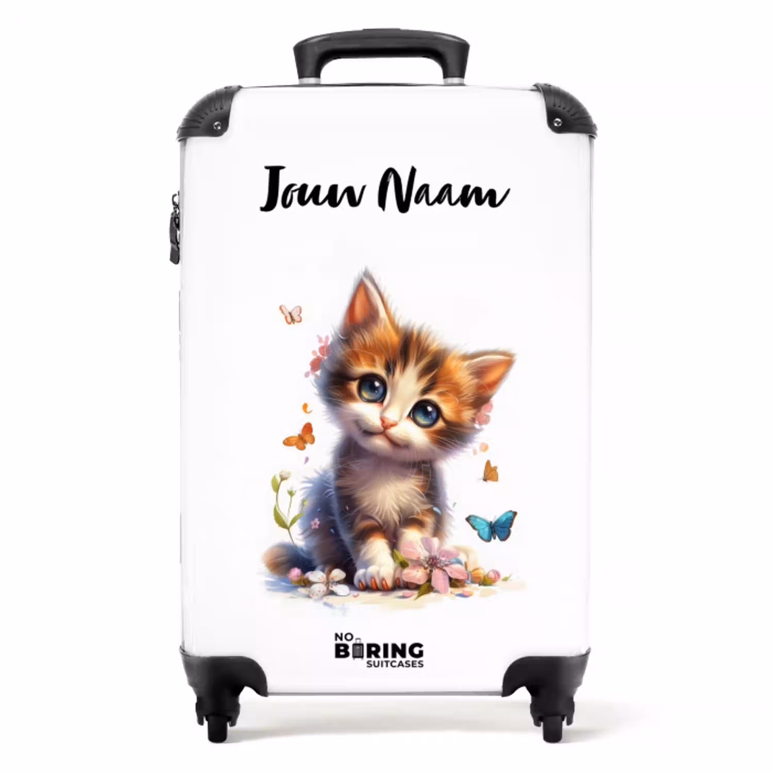 Vera vlinderkitten NBS - Handbagage koffer - Kinderen Unisex middel -productfoto_recht
