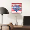 Koraal - Verfstructuur - Rood - Blauw aluminium wit klein -sfeer5
