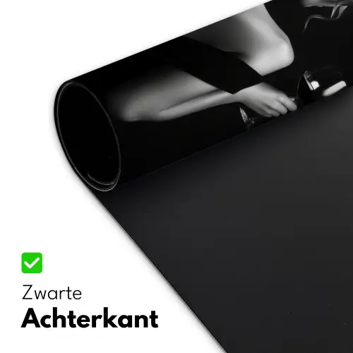 Vrouw - Wijn - Jurk Muismat XXL klein -sfeer2