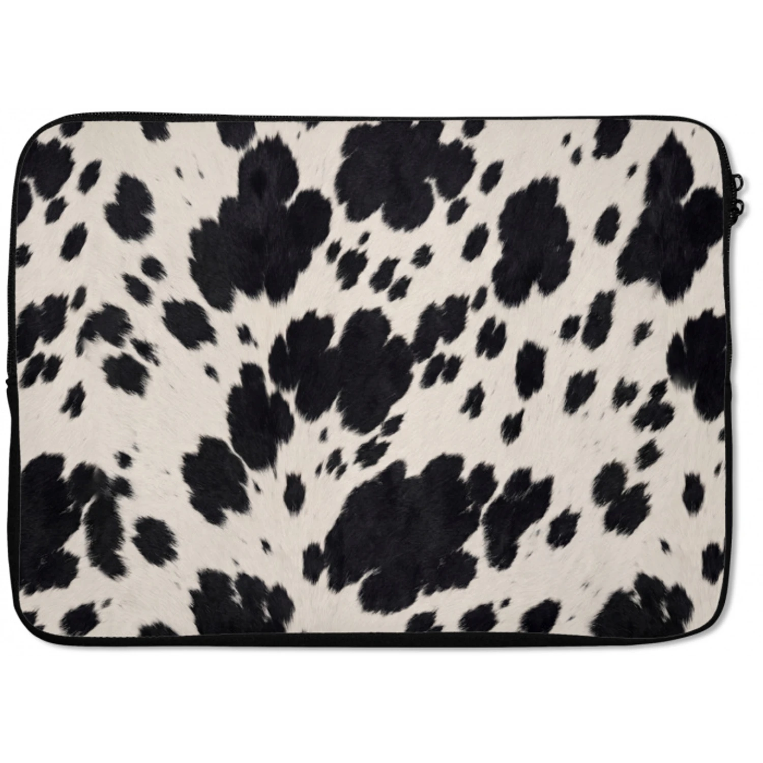 Patroon - Vacht - Zwart - Wit laptophoes neopreen klein -zkaufland3dotto