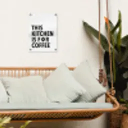 Quotes  - Koffie - Bonen - Modern tuinposter los doek klein -sfeer7