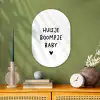 Huisje boompje baby - Spreuken - Quotes Wandcirkel Ovaal Forex klein -sfeer2