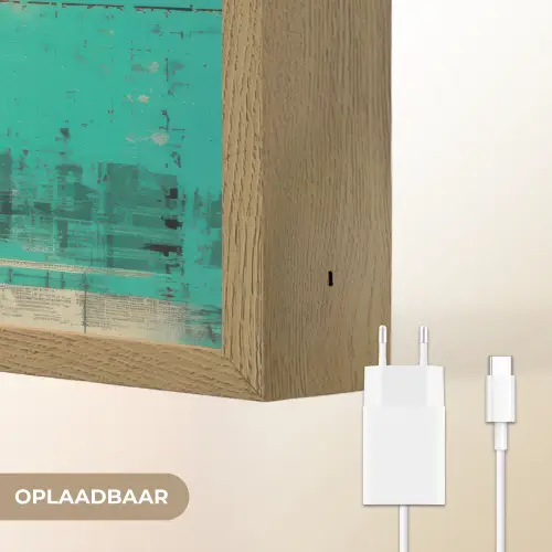 Klassiek - Pareloorbel - Streetartstijl - Kleurrijk Light Box met batterij (Wandlamp) middel -USP_websiteoplaadbaarNL