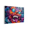 Monster - Graffiti - Kleuren - Oranje aluminium wit klein -3d