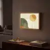 Abstract - Landschap - Zon - Kunst Light Box met batterij (Wandlamp) middel -sfeer1