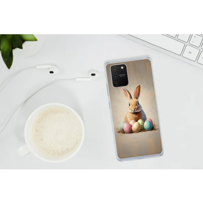 Paashaas - Pastel - Eieren Telefoonhoesje Samsung Galaxy S10 Lite klein -oordopS10Lite