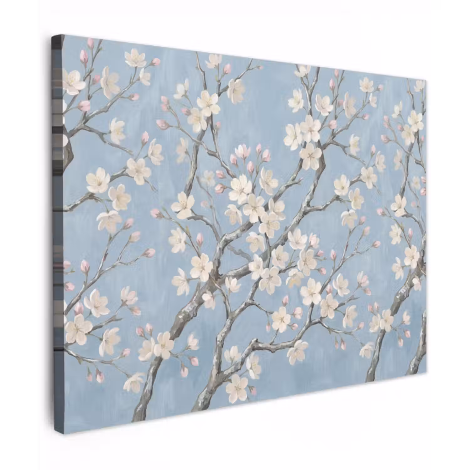 Canvas Print - Branches - Cherry Blossom - Blue