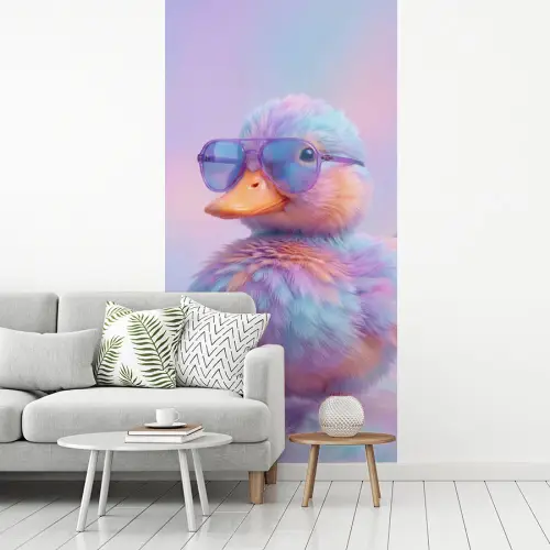 Eend - bril - Pastel fotobehang vinyl groot -woonkamer