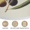 Olijftak - Donkergroen - Olijven Akoestische PET Vilt - Rond klein -closeup_FR