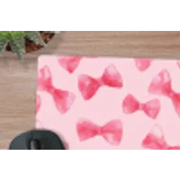 Strikken - Aquarel - Roze muismat rubber klein 262 -closeup
