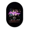 Neon - Vaas - Bloemen Wandcirkel Ovaal Glas middel -3d