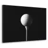 Golfbal - Minimalistisch - Wit Textielframe zwart klein -3d