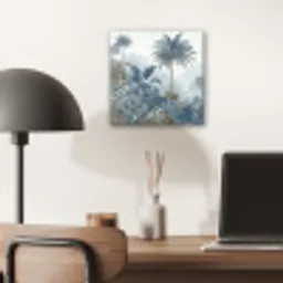 Jungle - Modern - Blauw - Groen aluminium wit klein -sfeer5