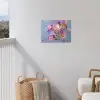 Bloemen - Paars - Overloop - Meeldraden tuinposter los doek klein -sfeer8