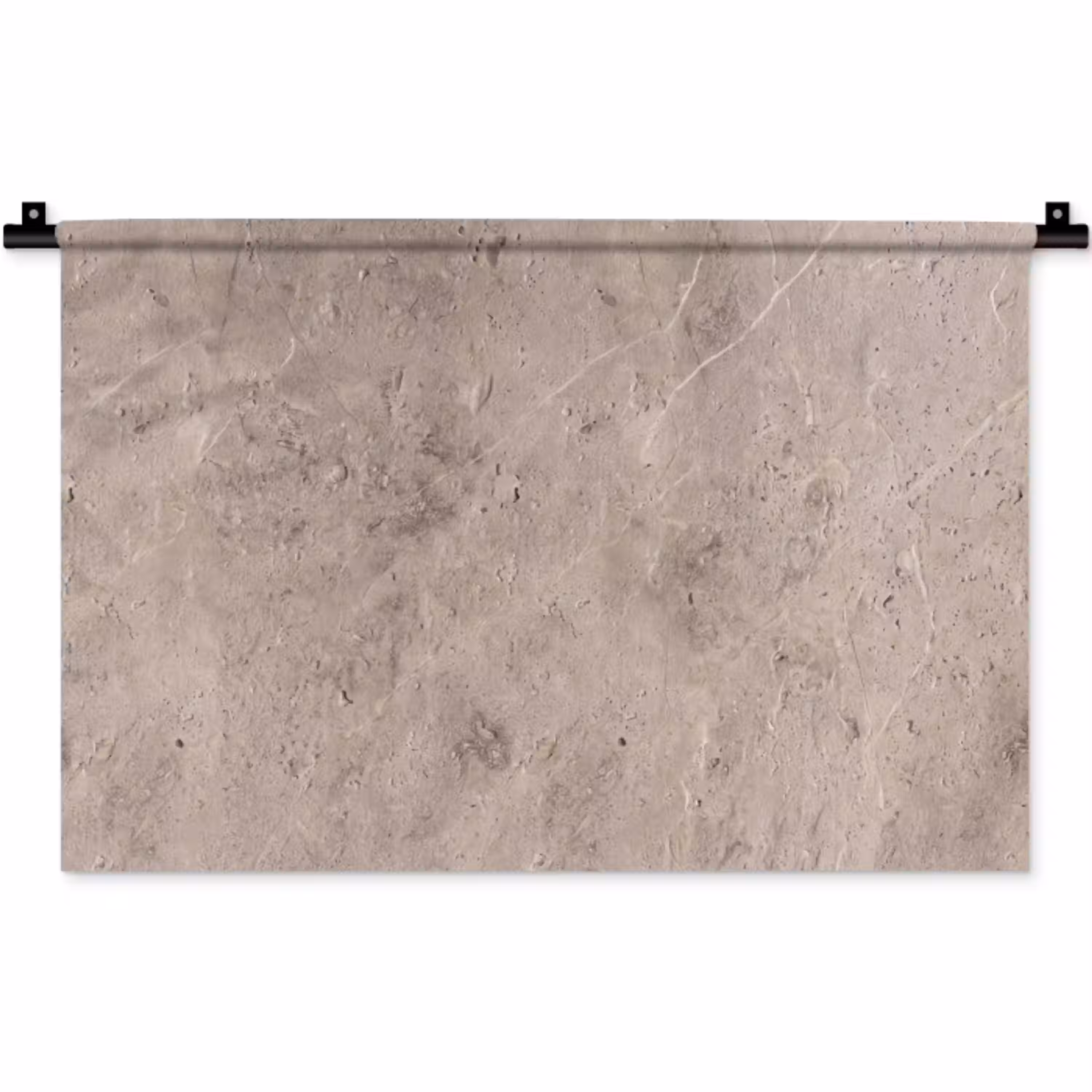 Textuur - Steen - Patroon - Rustiek - Beige Wandkleed katoen klein -zz3d