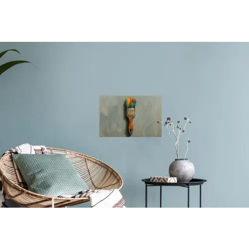 Verf - Kwast - Schilderij Muursticker klein -plant