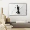Schaakstuk - Koning - Zwart - Marmer canvas 2cm klein -sfeer6