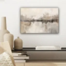 Moderne kunst - Abstract - Beige canvas 2cm klein -sfeer6