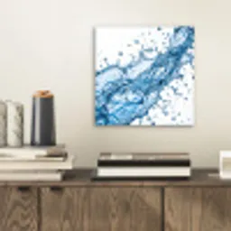 Spash - Water - Blauw aluminium wit klein -sfeer1