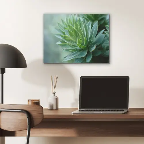 Blad - Plant - Groen - Textuur PET vilt klein -sfeer5