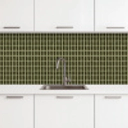 Ritmisch - Effect - Groen keuken achterwand 2 middel 871 -3d