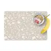 Bloemen - Steel - Blaadjes Placemat vinyl groot 368 -zzzproduct_Kitchenyeah-website