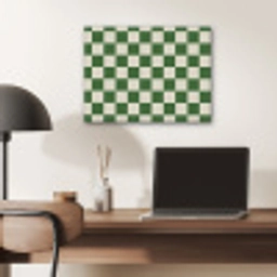 Schaakbord - Patroon - Groen PET vilt klein 837 -sfeer5