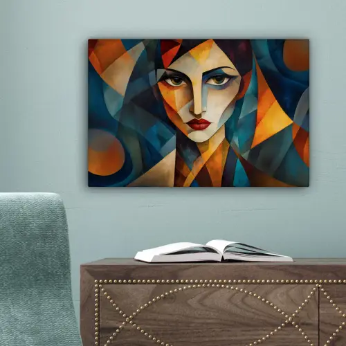 Portret - Abstract - Vormen canvas 2cm klein -sfeer4