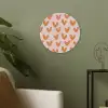Hartjes - Getekend - Oranje Akoestische PET Vilt - Rond klein 838 -sfeer2