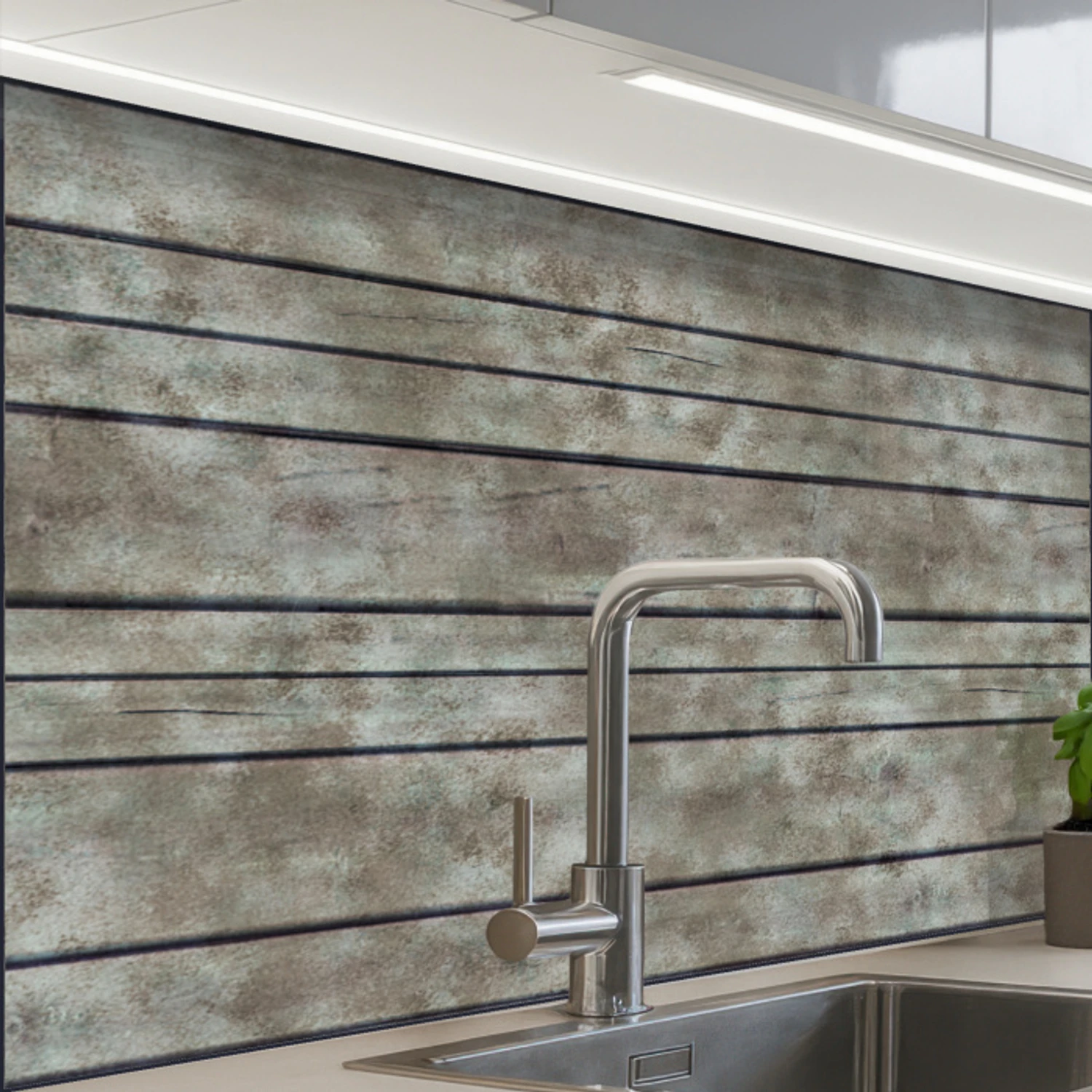 Retro - Plank - Patronen keuken achterwand 2 middel 865 -zzzz3d_schuin