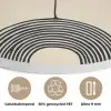 Geometrische bogen - Minimalistisch - Symmetrisch Akoestische PET Vilt - Rond klein -closeup_NL
