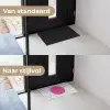 Smiley - Roze - Stippen Deurmat klein -voor-na_NL